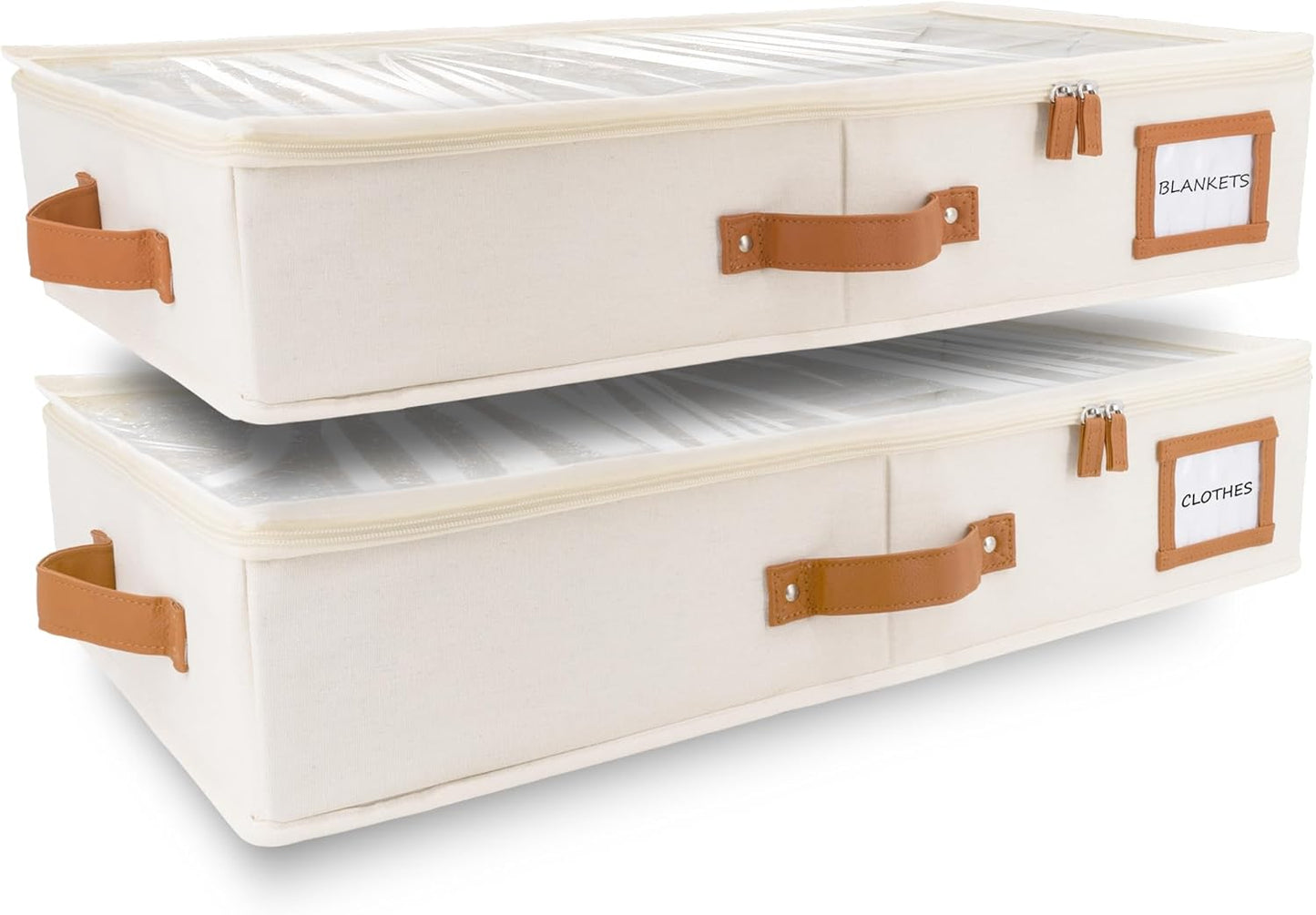 HOMELUX THEORY 2pc Under Bed Storage Containers, Bedroom Under the Bed Drawer Storage Organizer
