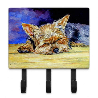 Caroline's Treasures 7357TH68 Yorkie Taking a Nap Leash or Key Holder, Wall Hooks, Key Hooks