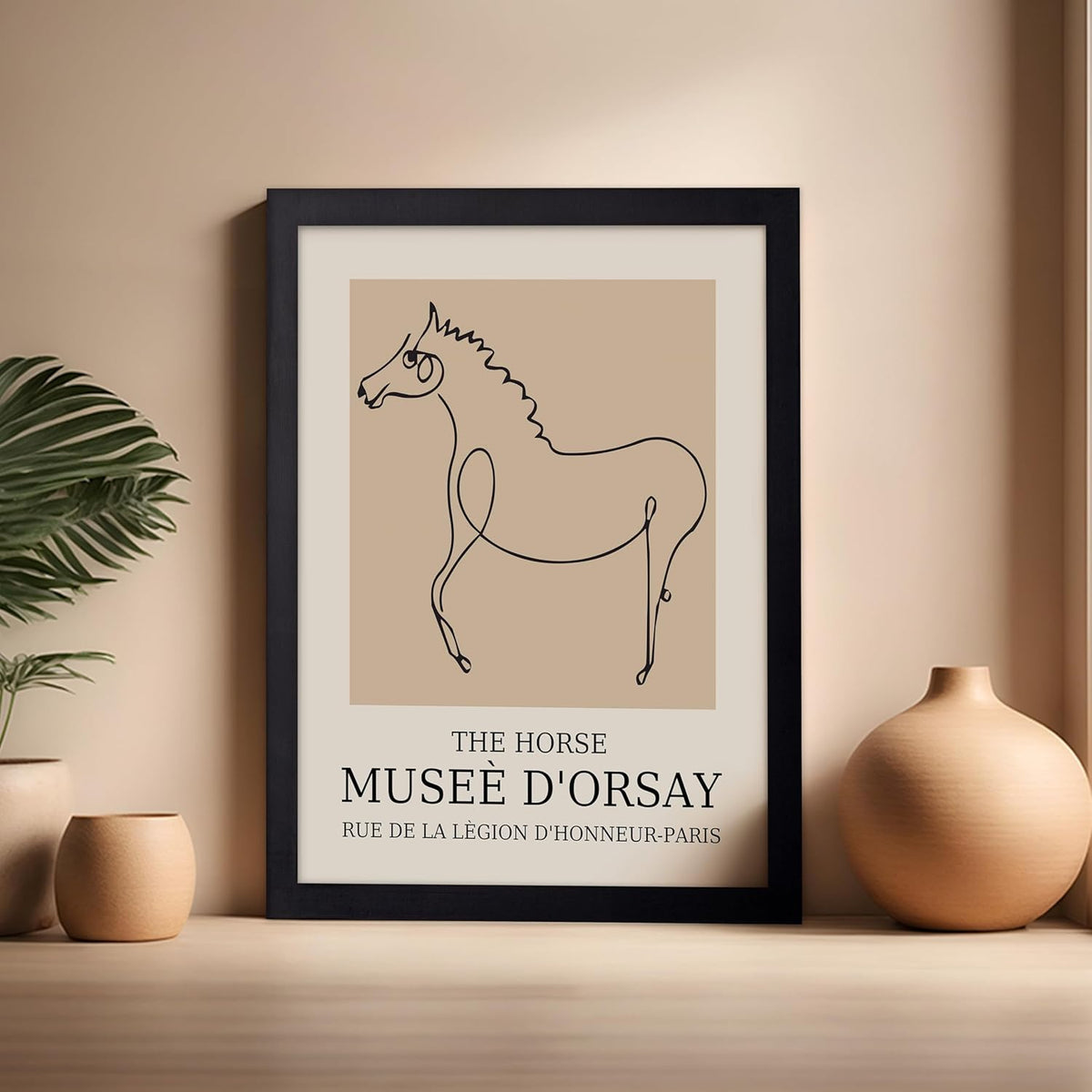 Poster Master Vintage Poster - Retro Minimalist Print - Gift for Artist, Friend - Horse, Line