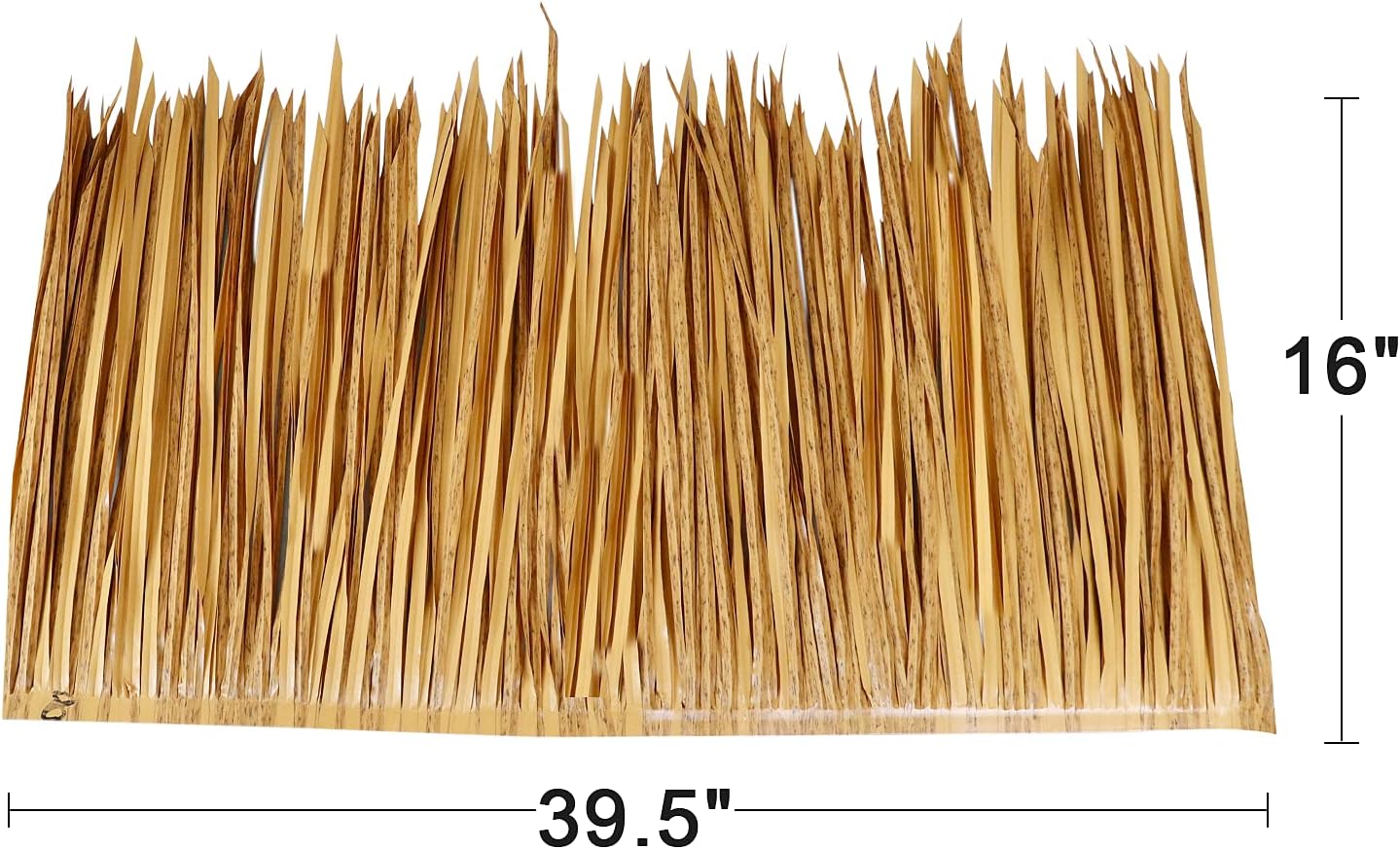 39.5" Tiki Straw Roof Thatch-Mexican Style Artificial Palm Thatch Rolls, Tiki Bar Hut Grass Duck