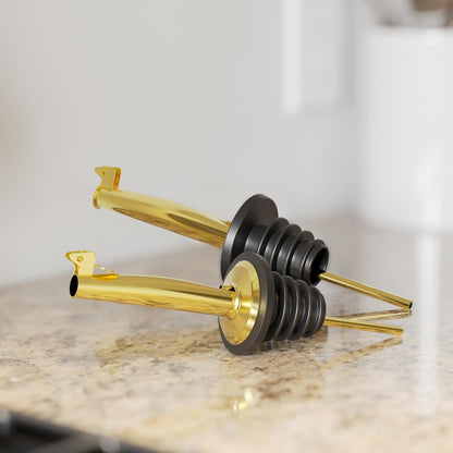 New England Stories Kitchen Cooking Oil Dispenser Set, Olive Oil and Vinegar Bottles, Soy Sauce