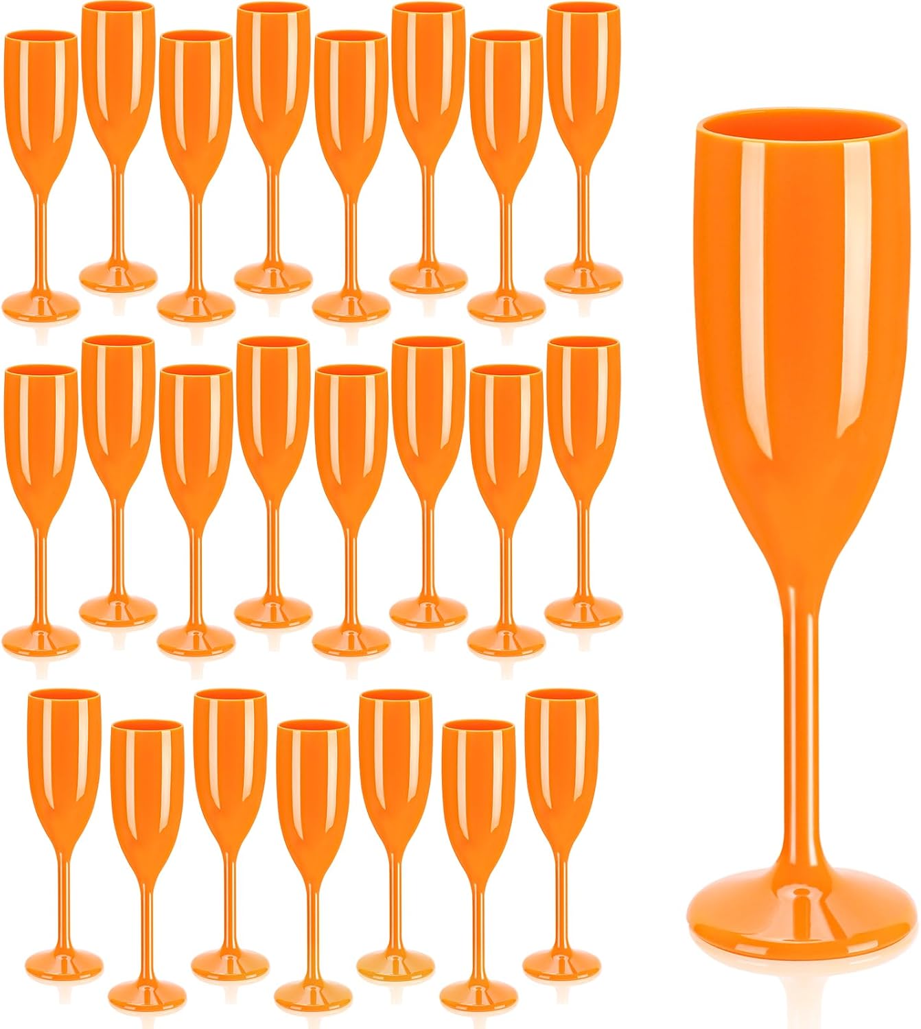 XUWAIDSGN Acrylic Champagne Flutes Toasting Glasses Unbreakable Mimosa Bar Reusable Wine Glasses