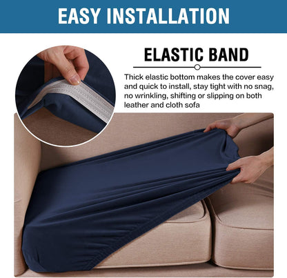 H.VERSAILTEX Velvet Stretch Couch Cushion Cover Plush Cushion Slipcover for Chair Loveseat Sofa