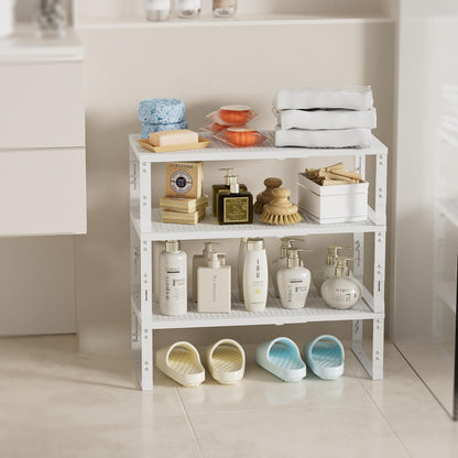 Expandable Spice Rack,Stackable Storage for Cabinet, Multi-Functional Kitchen