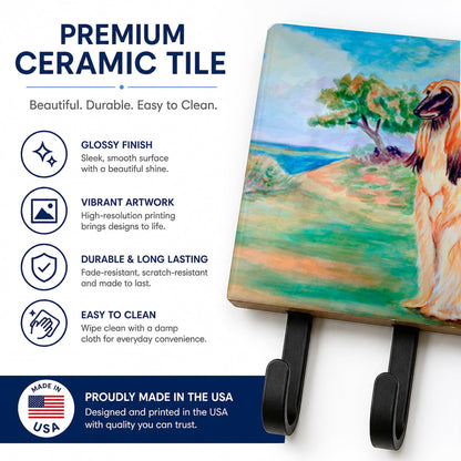 Caroline's Treasures 7138TH68 Afghan Hound Leash or Key Holder, Wall Hooks, Key Hooks Holder, Coat