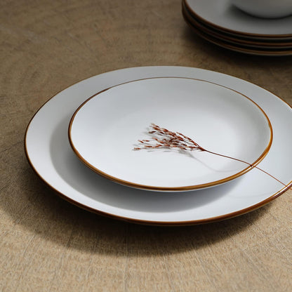 Stone Lain Brasa Modern Stoneware 16 Piece Dinnerware Sets, Plates and bowls Sets, Dish Set for 4