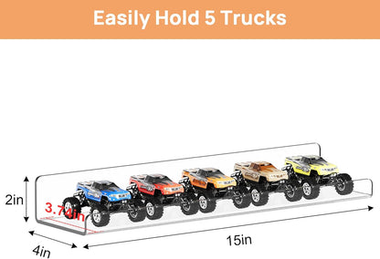 upsimples 16 Pack Acrylic Shelves for Wall Storage, 15" Floating Bookshelves for Kids, Display
