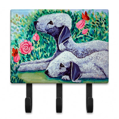 Caroline's Treasures 7512TH68 Bedlington Terrier Leash or Key Holder, Wall Hooks, Key Hooks Holder
