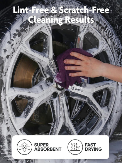 Fantasticlean Microfiber Cleaning Cloth Roll -75 Pack, Tear Away Microfiber Towels, 12" x 12"