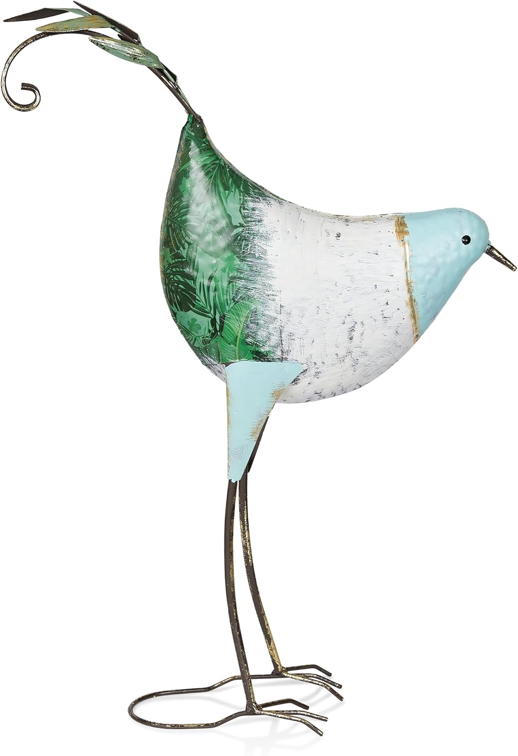 Alpine Corporation MCC702 Head-Down Metal Bird Outdoor Statue, Animal Décor for Patio, Lawn &