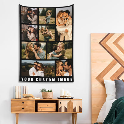 Custom Tapestry For Wall Bedroom Custom Backdrop Personalized Image Text Photo Customized Funny