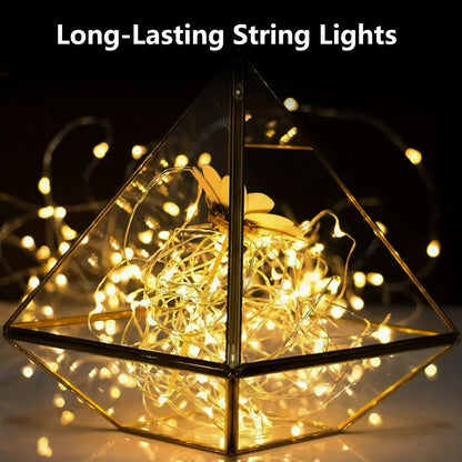 1-Pack Fairy Lights Battery Operated with Timer, Waterproof 16FT 50 LED String Lights Indoor