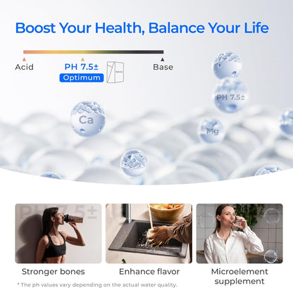 Waterdrop X16-Alkaline Reverse Osmosis Water Filter, NSF/ANSI 42&58&372 Certified, 1600 GPD RO