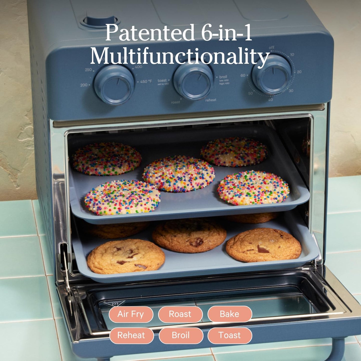Our Place Wonder Oven | 6-in-1 Air Fryer & Toaster Oven with Steam Infusion | Compact, Countertop