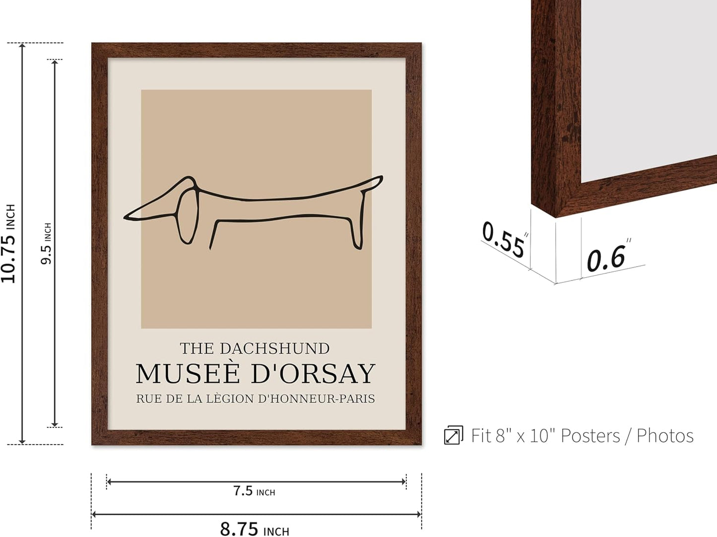 Poster Master Vintage Poster - Retro Minimalist Print - Gift for Artist, Housewarming - Dachshund