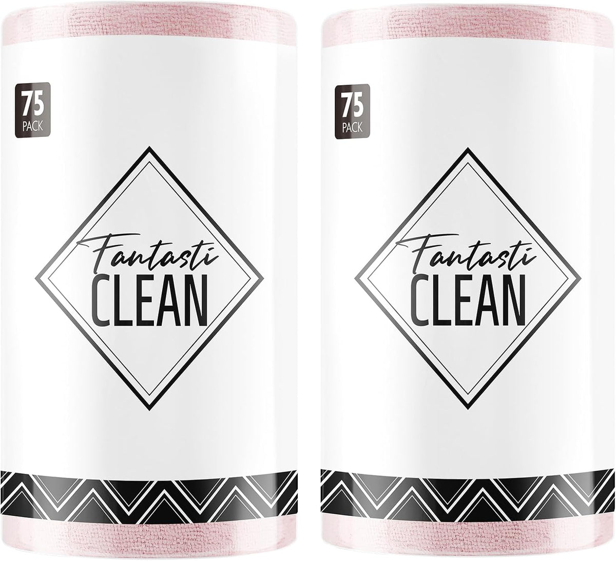 Fantasticlean Microfiber Cleaning Cloth Roll -150 Sheets, Tear Away Microfiber Towels, 12" x 12"