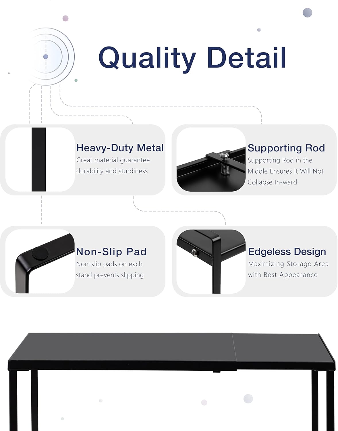 Nxconsu Cabinet Shelf Expandable Organizer Riser Rack for Kitchen Pantry Cupboard Under Sink