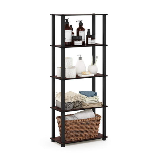 Furinno Turn-N-Tube 5-Tier Multipurpose Shelf / Display Rack / Storage Shelf / Bookshelf, Square