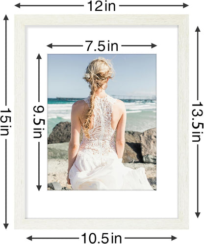 Vittanly 11x14 Picture Frames Set of 9, Shatter Resistant Plexiglass, Display 8x10 Pictures with