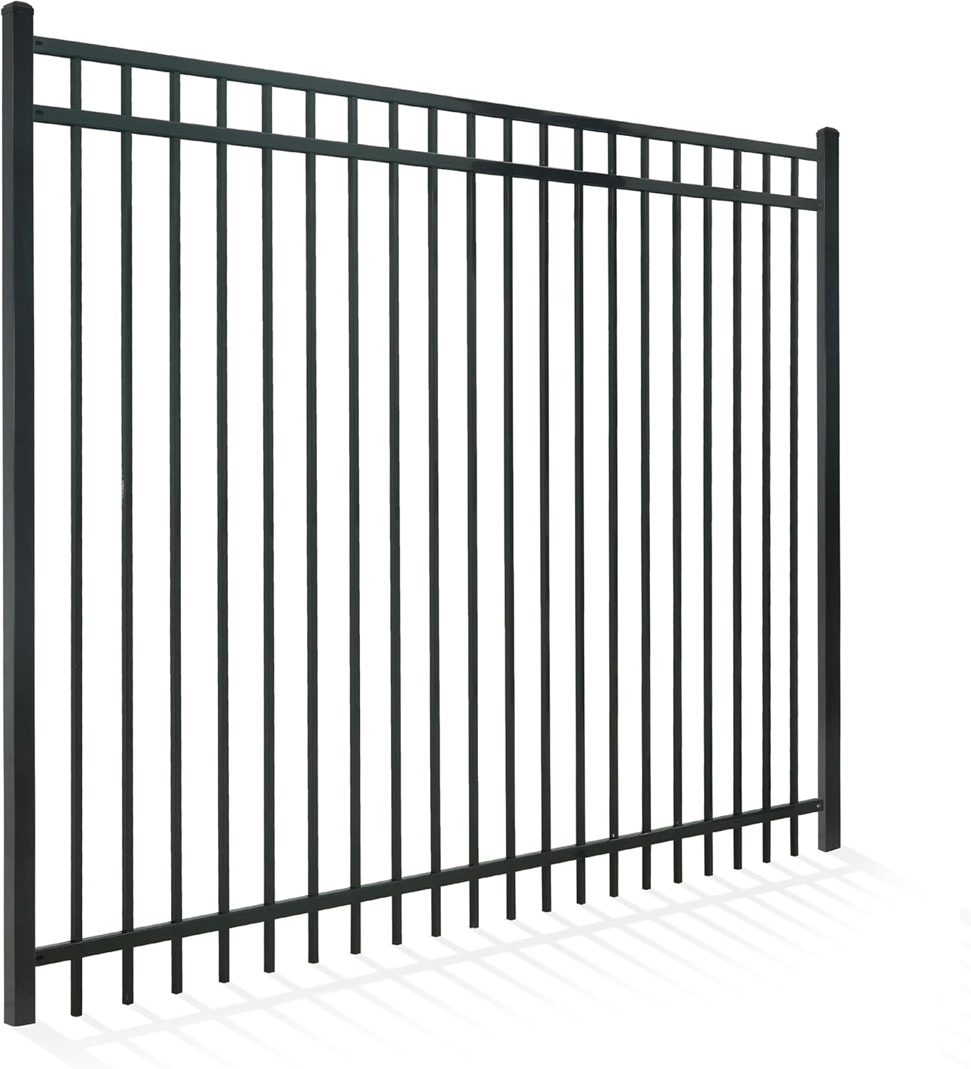 Fencer Wire Heavy Duty Flat Top Fence Barrier Panel, 6FT Height X 8FT Width Anti-Rust Metal Fencing