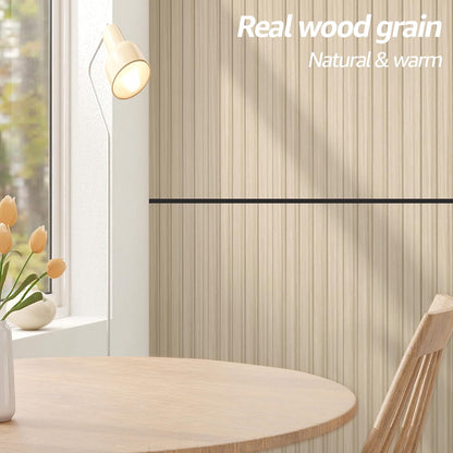 Art3d WPC Wainscoting Panels, 16-Pack 48 x 6 Inch 3D Wall Accents for Interior Wall Decor, Living
