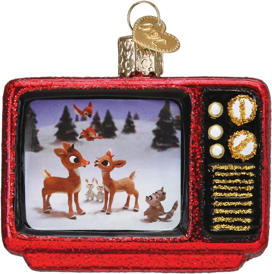 Old World Christmas Rudolph The Red-Nosed Reindeer 1964 TV Classic Glass Blown Ornament for