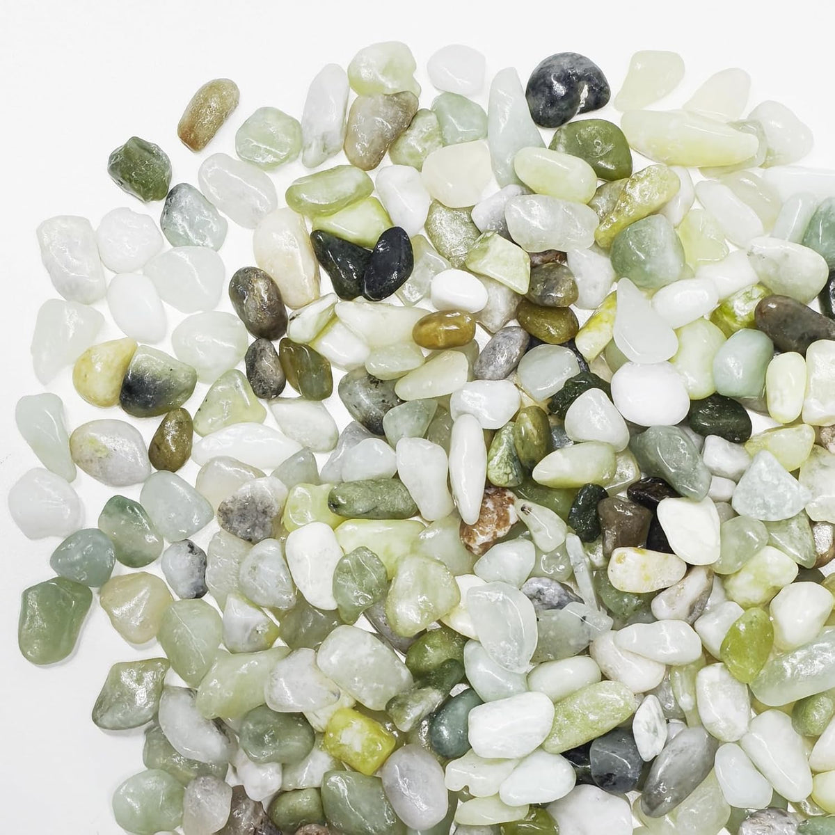 5LB Succulent and Cactus Pebbles, 1/5 Inch Jade Pebbles for Indoor Plants, Decorative Gravel for