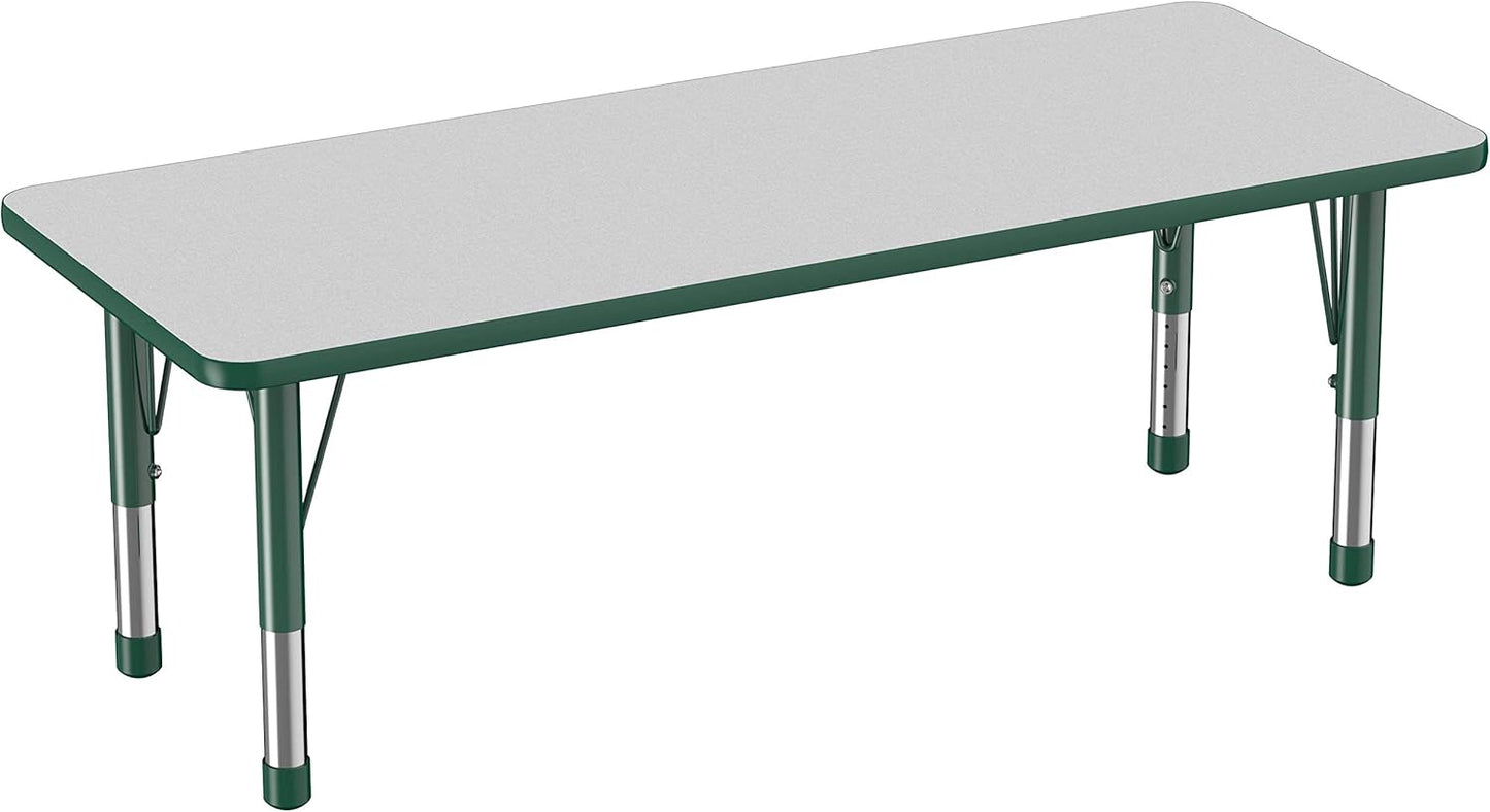 Factory Direct Partners FDP Rectangle Activity School and Classroom Kids Table (24 x 60 inch)
