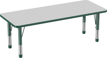 Factory Direct Partners FDP Rectangle Activity School and Classroom Kids Table (24 x 60 inch)