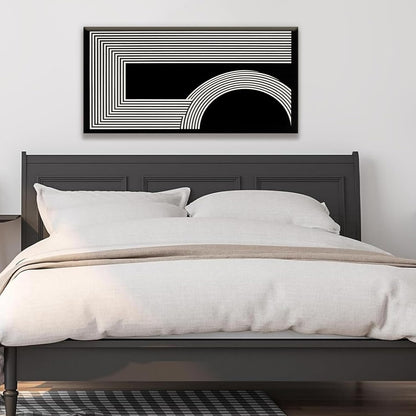 Abstract Wall Art Modern Canvas Art Wall Decor Minimalist Wall Art Geometric Line Canvas Artwork