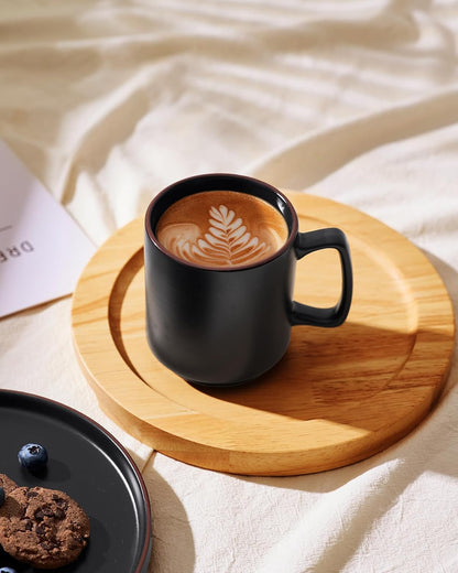 famiware Coffee Mugs Set of 6, Nebula 14oz Coffee Mugs, Ceramic Cup Set with Handle for Latte, Tea