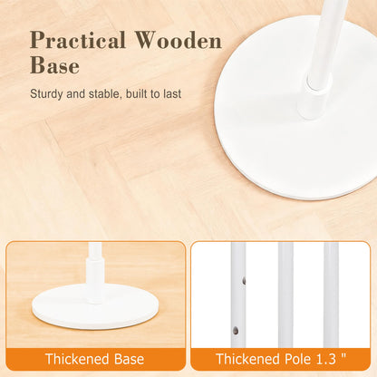 VECELO Coat Rack Freestanding, Entryway Hanger Stand, Umbrella Holder, Hall Tree With Hooks, Floor