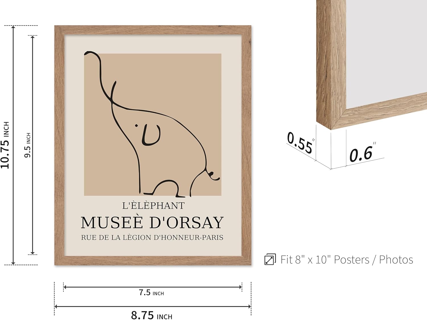 Poster Master Vintage Poster - Retro Minimalist Print - Gift for Artist, Housewarming - Elephant