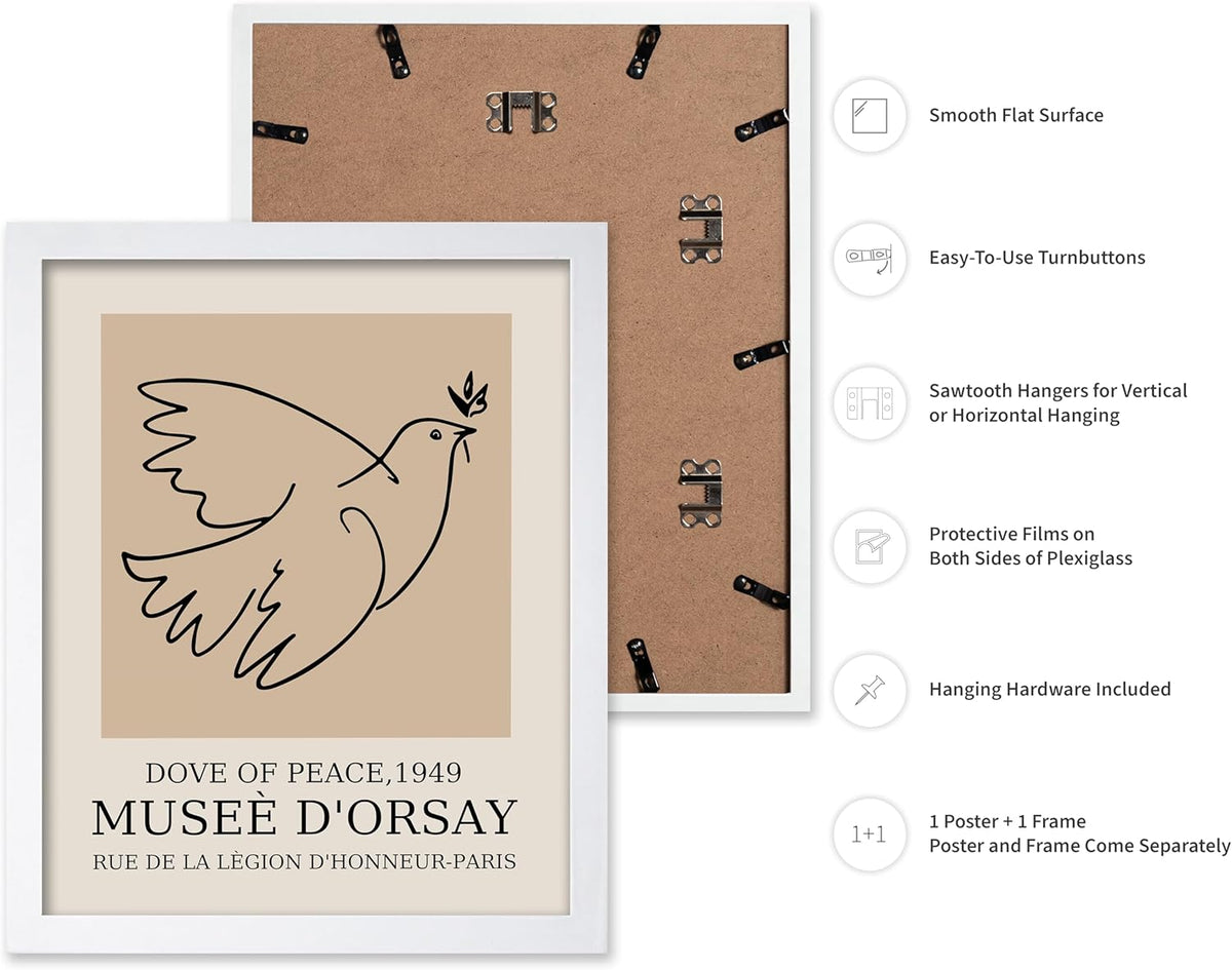 Poster Master Vintage Poster - Retro Minimalist Print - Gift for Artist, Friend - Dove Of Peace