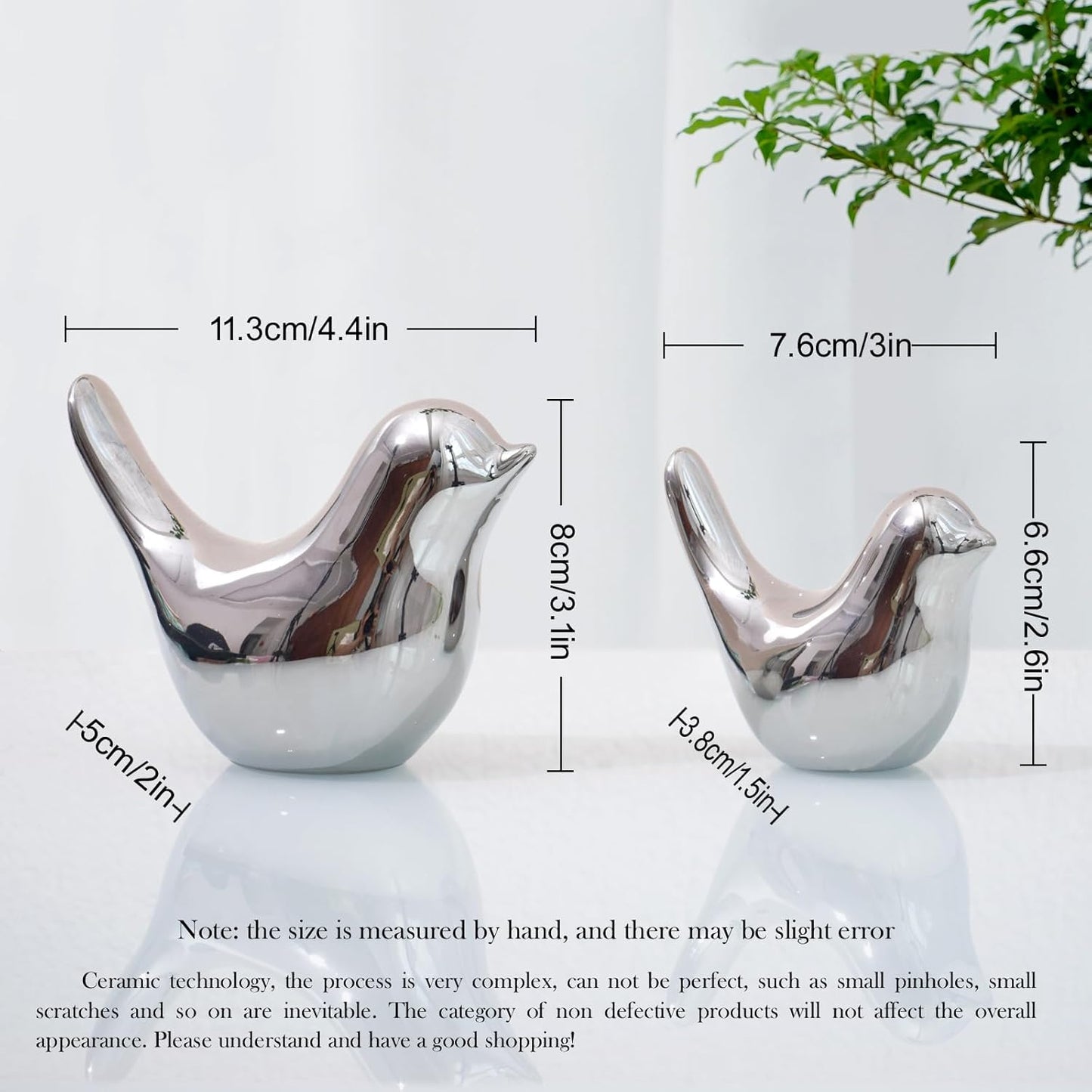 Notakia Small Birds Statues Home Decor Modern Style Decorative Ornaments for Living Room, Bedroom
