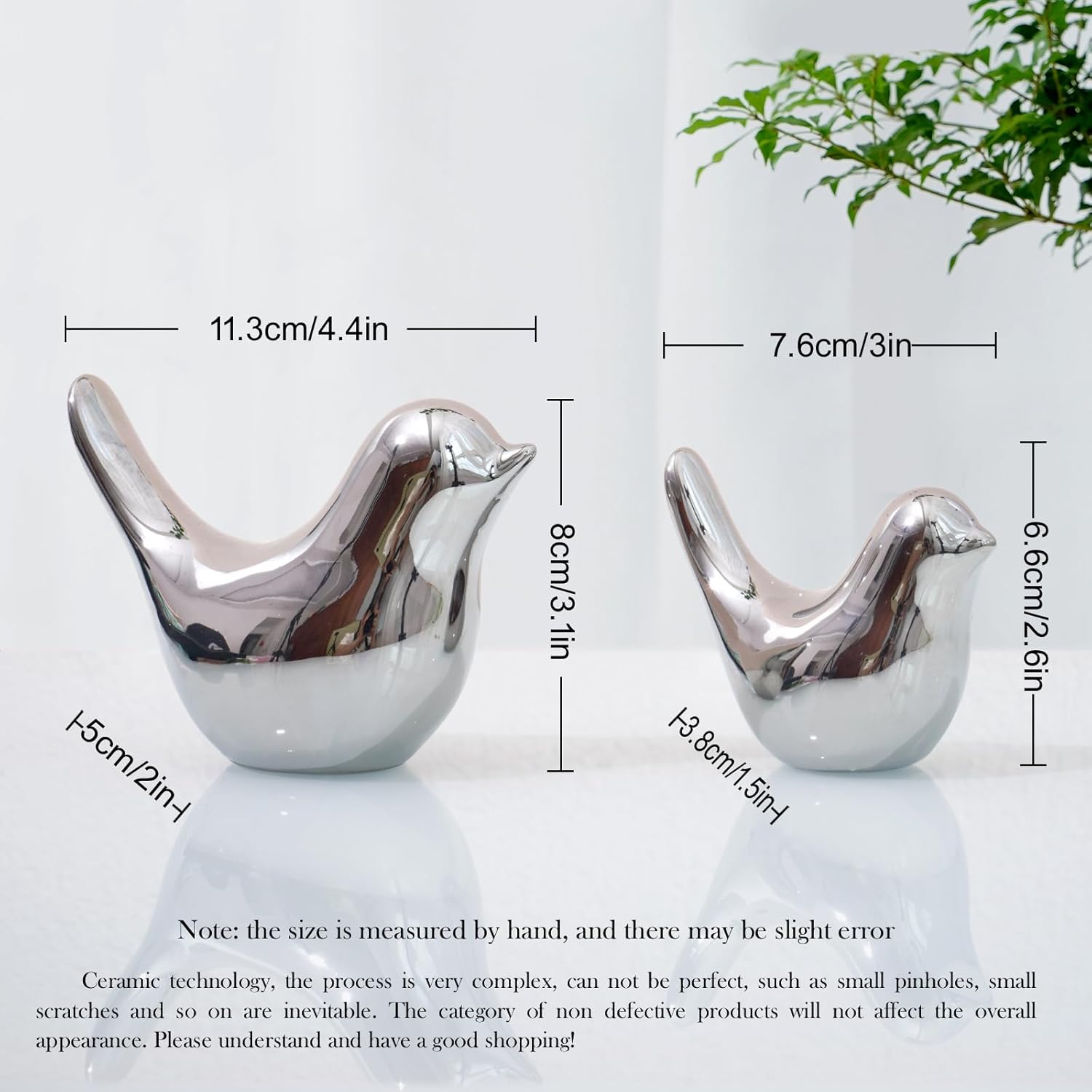 Notakia Small Birds Statues Home Decor Modern Style Decorative Ornaments for Living Room, Bedroom