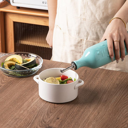 Sweejar Large Olive Oil Dispenser Bottle with Spout, 24 Oz Ceramic Oil Dispenser for Kitchen