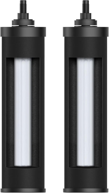 [New Upgraded Ultrafiltration] AQUACREST Black Water Filter, Replacement for Berkey® BB9-2® Black