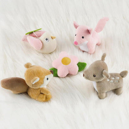 Woodland Crib Mobile for Girls – Cute Animals Baby Mobile for Crib with Upgraded 3-Mode Music Box