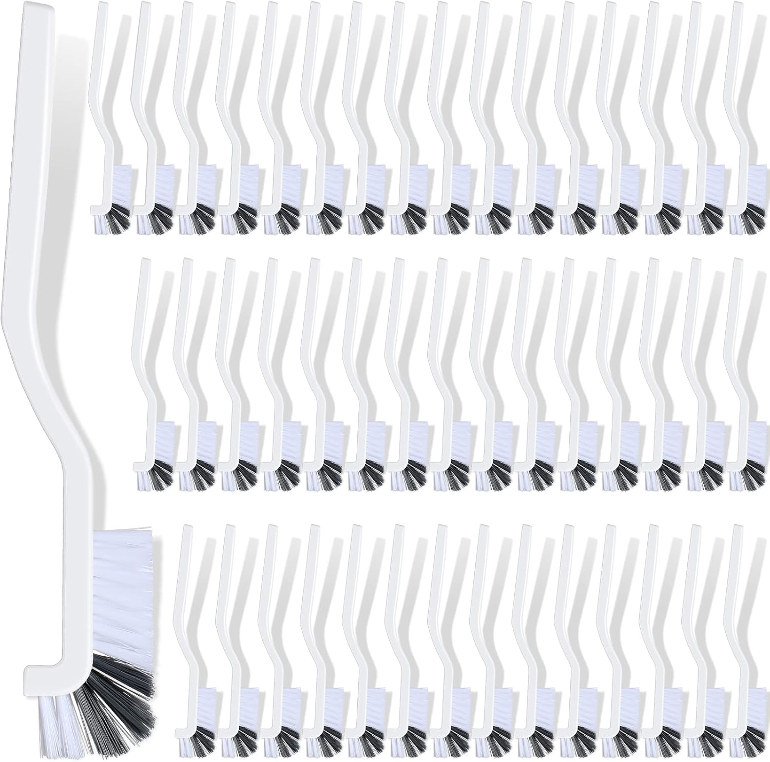 Rtteri 48 Pcs Kitchen Scrub Brush Bulk Plastic Sink Bathroom Cleaning Edge Corner Brush for