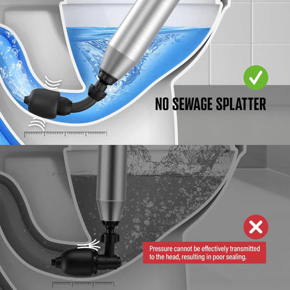 POPULO Electric Toilet Plunger Swift High Pressure Drain Unclogger Plungers for Bathroom, Floors