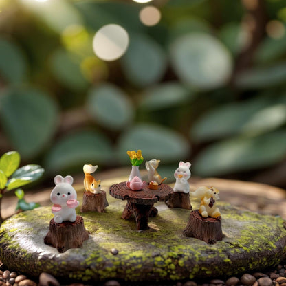 Swing Set of 42 Pcs Miniature Fairy Garden Accessories Outdoor Decor Figurines Kit for Kids, Mini