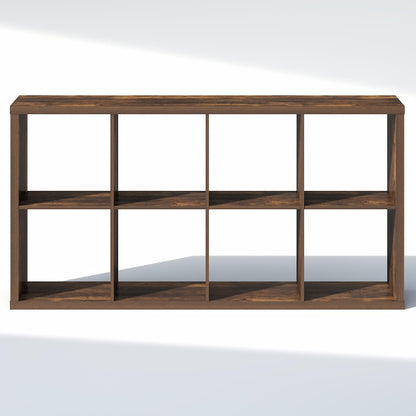 Furinno Cubic Extra Thick 8-Cube Closet Organizers and Storage, Amber Pine
