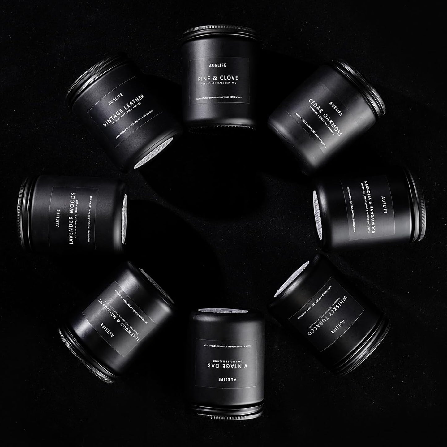 Scented Candles Set | Gifts for Men - 6Pack Candle Set - Masculine Candle, Soy Candles for Home