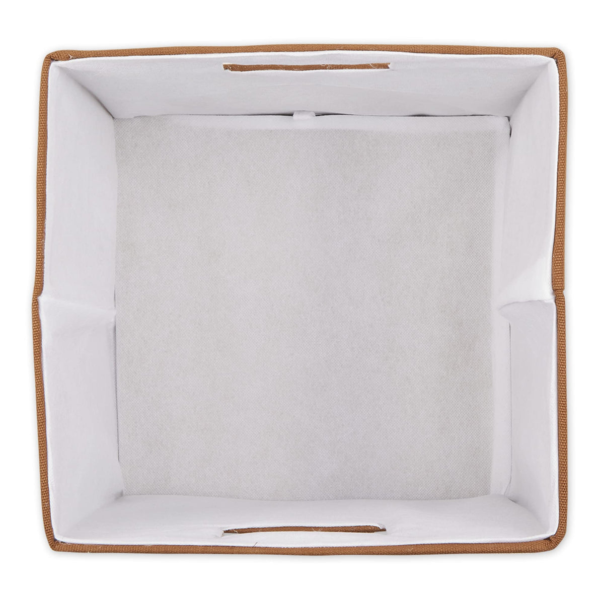 DII Fabric Storage Cube Organizer Bin 13x13x13 Foldable, Cinnamon