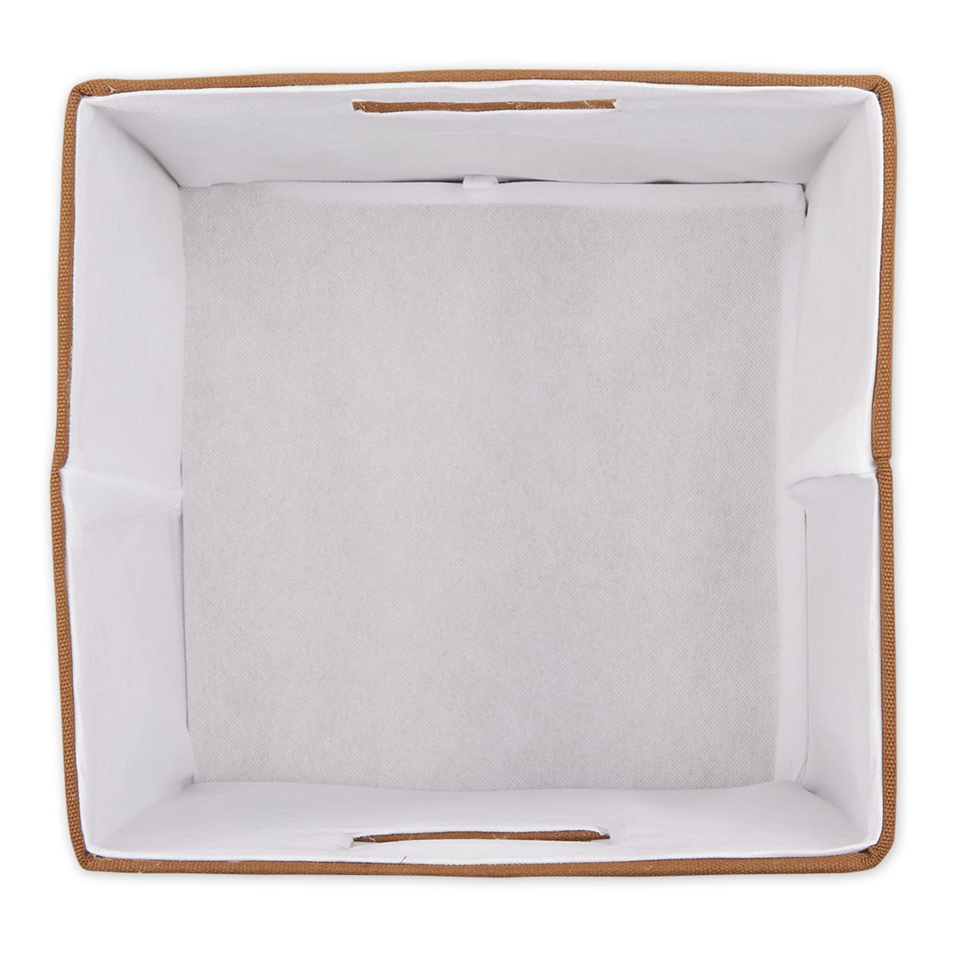 DII Fabric Storage Cube Organizer Bin 13x13x13 Foldable, Cinnamon