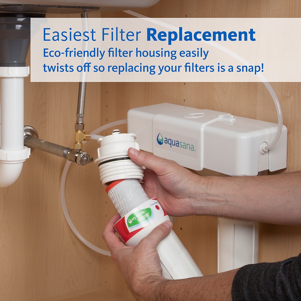 Aquasana Replacement Filter Cartridges for 3-Stage Max Flow Claryum Under Sink Water Filtration