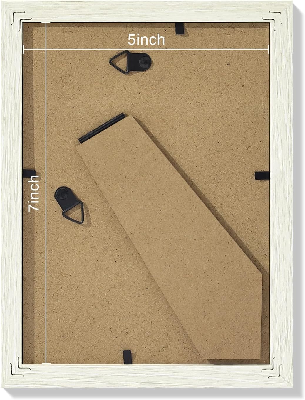 Vittanly 5x7 Picture Frames Set of 9, Shatter Resistant Plexiglass, Display 4x6 Pictures with Mat