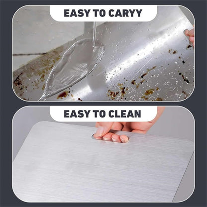Titanium Cutting Board - 2025 New Upgrade 100% Pure Titanium Cutting Boards for Kitchen Double