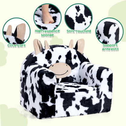 ALIMORDEN Animal Series Kid's Chair, Ultra-Soft Comfy Foam Filled Toddler Sofa Chair, Cute